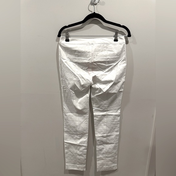 Lilly Pulitzer Kelly Textured Ankle Length Skinny Pants Resort White - Picture 6 of 13